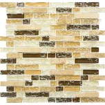 Mozaika Crystal Mix XIC V1353, 298 × 305 mm, sklo, přírodní kámen XIC V1353