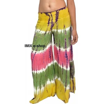 Dámské kalhoty Batikované široké letní kalhoty Typ č.07