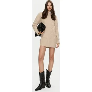 Dámské šaty Brave Soul Úpletové šaty LKD-162VIRGOA Šedá Regular Fit M