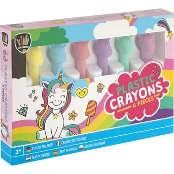 Grafix Plastové voskovky Jednorožec 6ks