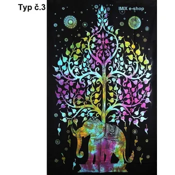 Přehoz na lůžko Bavlněný přehoz přes postel - Afrika Typ č.03