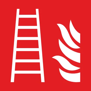 Značení Požární žebřík - symbol ISO 7010 samolepící vinylová fólie 150 x 150 mm