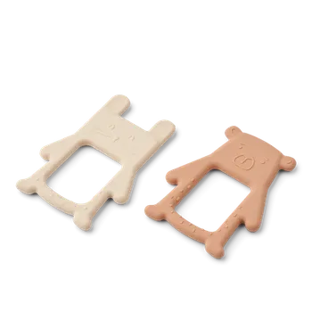 Hračka pro nejmenší Liewood Kousátko Jonathan Tuscany rose Apple Blossom 2ks