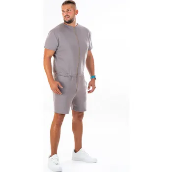 Pánský overall Dendy Pánský overal teplákový krátký Grey Velikost: M