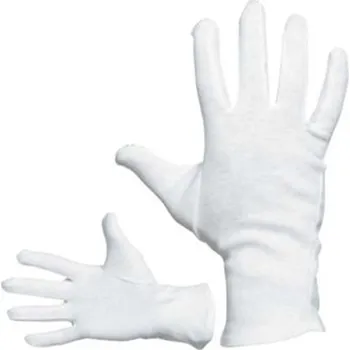 Pracovní rukavice Rukavice pracovní KITE (vel. 12) textilní, jemný bělený bavlněný úplet, fourchette, bez manžety