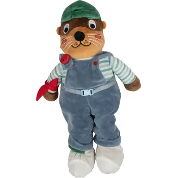 Dřevěná hračka Playtive Vzdělávací plyšové zvířátko (vydra)