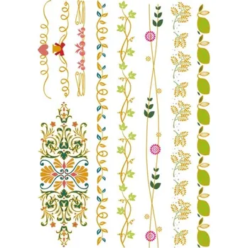 Odstranitelné tetování Metalické dočasné tetování č.22