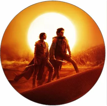 Jedlá dekorace na dort Jedlý papír Duna Vorian a Chani 19,5 cm