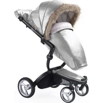 Kočárek Mima Zimní set Xari Argento krémová