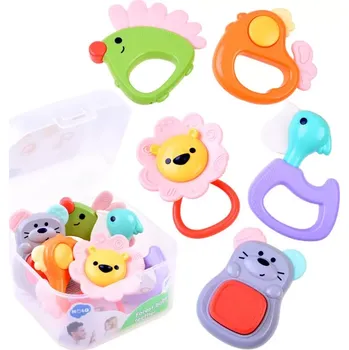 Hračka pro nejmenší Hola sada kousátek pro děti 5ks zvířátka ZA3678