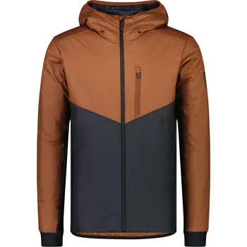 Merino insulátor MONS ROYALE ARETE WOOL INSULATION HOOD dark copper / black Velikost: XXL