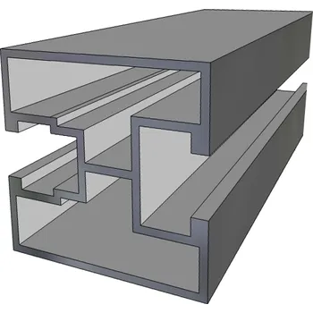 Aluris 40x40x3000 Hliníkový podkladový profil pro nosný rošt