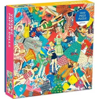 Puzzle Puzzle Galison vintage papírové panenky 1000 dílků