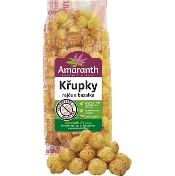 Amaranth life s.r.o. Křupky rajče a bazalka bezlepkové 80g