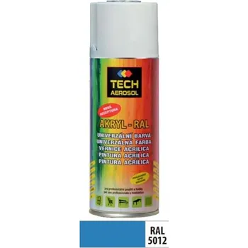 Barva ve spreji Tech Aerosol 002.0550 - Akrylová barva ve spreji RAL5012, modrá (400ml)