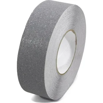 Výstražná páska Šedá korundová protiskluzová páska FLOMA Standard - 18,3 x 5 cm tloušťka 0,7 mm (80081026) FLOMAT