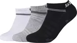 Černo-šedo-bílý set ponožek Skechers 3PPK Mesh Ventilation Socks SK43022-9996 Velikost: 46