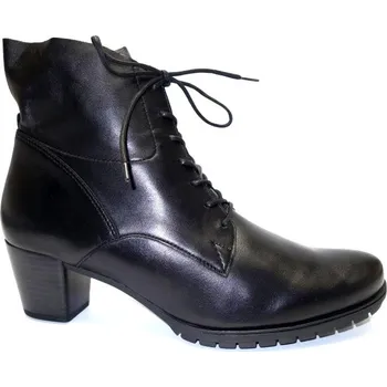 Dámské polobotky Vycházková obuv-kotníková, Gabor, šíře H, černá: Černá Hladká kůže 29,2 44 H - rozšířená (27356-27359)