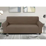 Elastický žakárový potah na trojmístnou pohovku BestBerg / světle hnědá