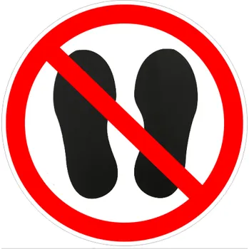 Značení Traiva s.r.o. NEVSTUPUJ NA PLOCHU samolepící pás Verze: Ø 400 mm, kód: 15992