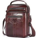 Bullcaptain pánská kožená taška Pazar Hnědá 4L BULLCAPTAIN DJB0400