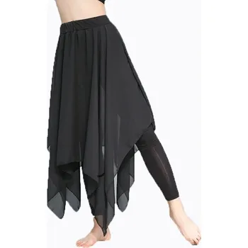 Dámské legíny Taneční bavlněné legíny Balet se sukýnkou Černá XL