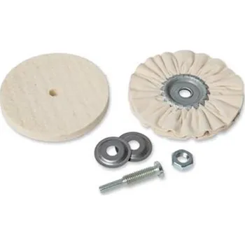 Osborn 7912600000 - Leštící sada pro vrtačku a přímé brusky s 2-mi kotouči o průměr 100 mm + upínací stopka