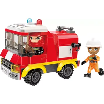 ostatní stavebnice Qman Mine City Fire Line 12011-4 Hasičská cisterna