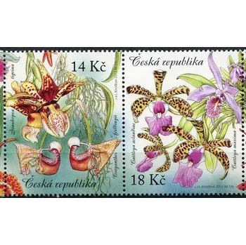 Poštovní známka Česká pošta (2012) č. 731 - 732 ** - Česká republika - Pěstitelství - Krása orchidejí