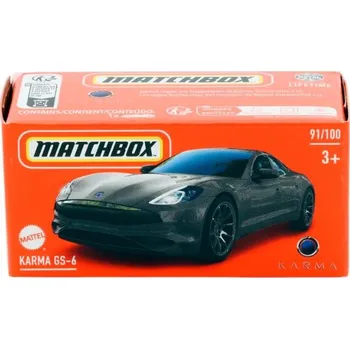 auto na autodráhu Matchbox Karma GS-6 šedá