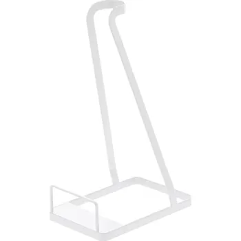 Odkapávač na nádobí Bílý kovový stojan na vysavač Yamazaki Tower