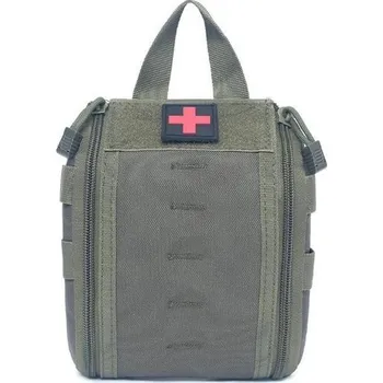 Lékárnička Taktická zdravotnická brašna DRAGOWA, olivová barva