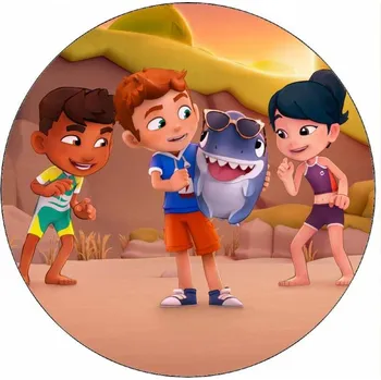 Jedlá dekorace na dort Jedlý papír Sharkdog 19,5 cm