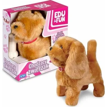 plyšák Venčící pejsek - červený