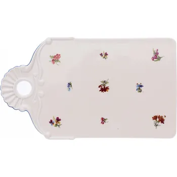 Český porcelán, a.s., Dubí Podnos na chléb, 27,5 cm, rakouská házenka, slonová kost, porcelán Dubí