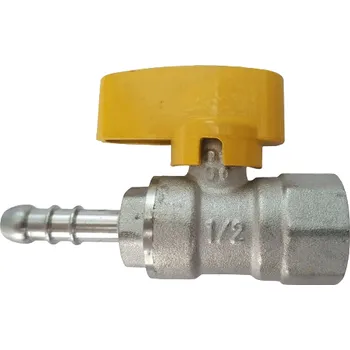 Ventil Vzorkovací kulový kohout na plyn přímý 1/2"x9 mm, vniřní závit