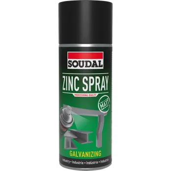 Průmyslové lepidlo Soudal Zinc spray 400 ml