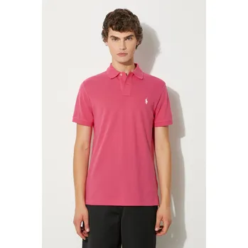 Dámská košile Bavlněné polo tričko Ralph Lauren, M, růžová, 42X