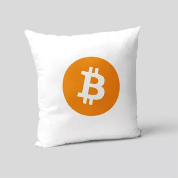 Polštář Bitcoin - polštář s potiskem