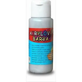Speciální výtvarná barva Akrylová barva 60ml- stříbrná