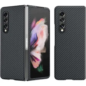 Pouzdro na mobilní telefon Ochranný plastový obal karbon pro Samsung Galaxy Z Fold 6 5G F956B - černý