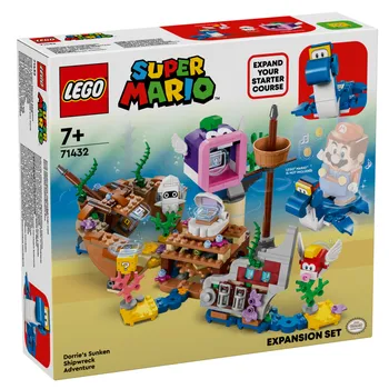 Stavebnice LEGO LEGO Super Mario 71432 Dorrie a dobrodružství ve vraku lodi – rozšiřující set