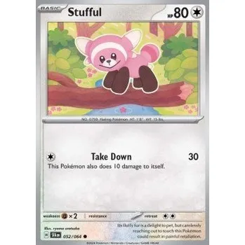 Karetní hra Pokémon SFA 052/064 Stufful - Shrouded Fable Stav: Near Mint, Verze: REVERSE HOLO