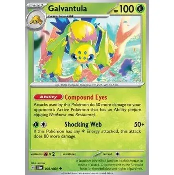 Sběratelská karetní hra Pokémon SFA 002/064 Galvantula - Shrouded Fable Stav: Near Mint, Verze: REVERSE HOLO
