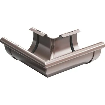 okap Plastový roh žlabu Gutta Aqua (vnější) 150 mm Varianta: Aqua roh PVC žlabu vnější - 150 mm - hnědá