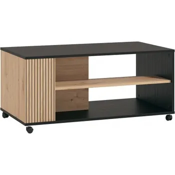 Konferenční stolek Konferenční stolek na kolečkách Semira - dub artisan/dub černý