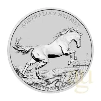 Sběratelství 1 unce stříbrná mince Austrálie Brumby 2021