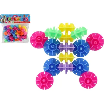 ostatní stavebnice Teddies Stavebnice sněhové vločky plast v sáčku 25x22x5cm