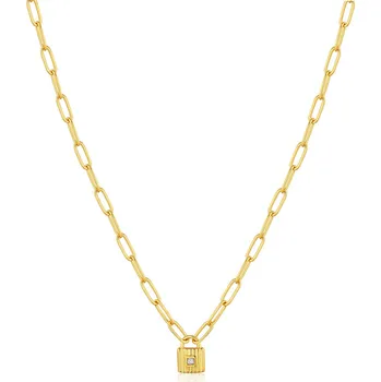 Náhrdelník ANIA HAIE N032-01G Underlock & Key Ladies Necklace, adjustable