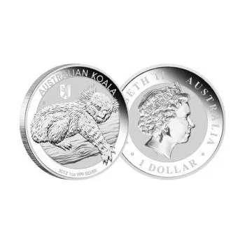 1 unce stříbrná mince Austrálie Koala 2012 - Privy Mark Berliner Bär